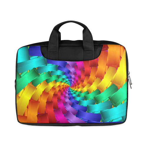 Psychedelic Rainbow Spiral Macbook Air Laptop Bag 13" Macbook Air 13"（Two sides）