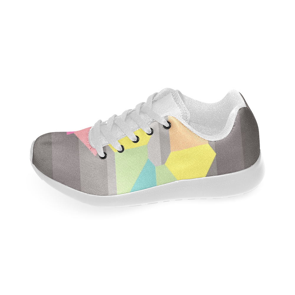 Square Spectrum (Rainbow) Men’s Running Shoes (Model 020)