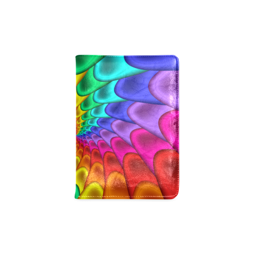 Psychedelic Rainbow Spiral NoteBook A5 Custom NoteBook A5