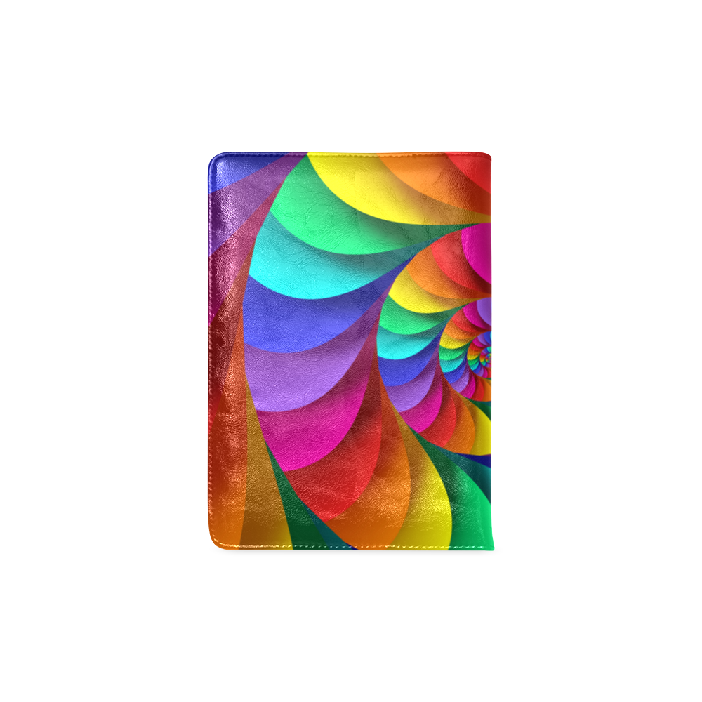 Psychedelic Rainbow Spiral NoteBook A5 Custom NoteBook A5