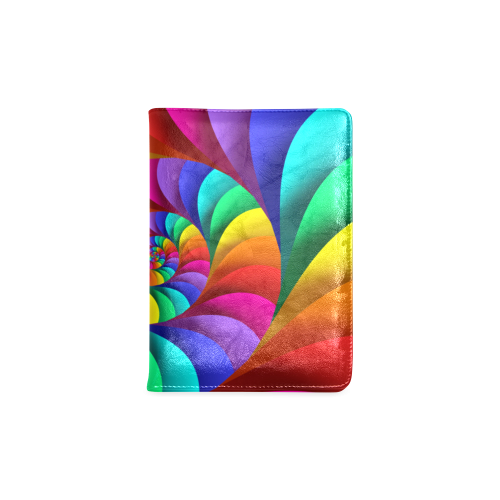 Psychedelic Rainbow Spiral NoteBook A5 Custom NoteBook A5