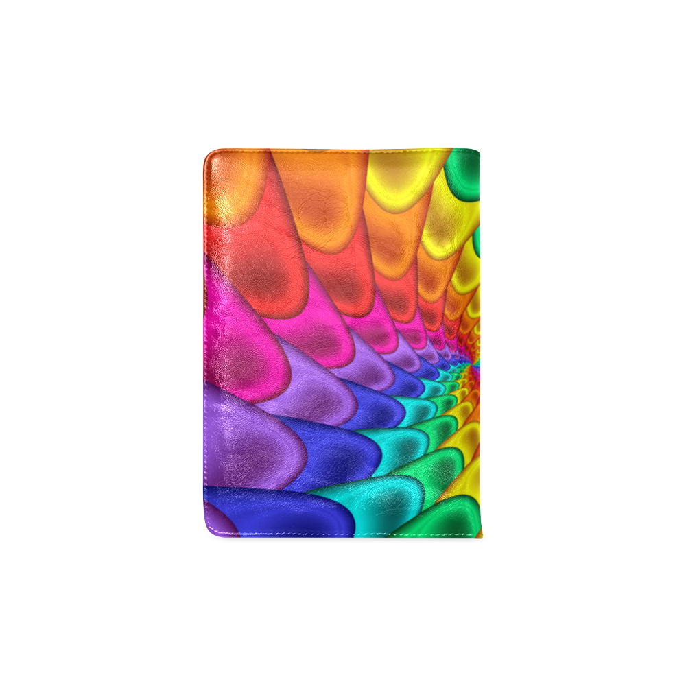 Psychedelic Rainbow Spiral NoteBook A5 Custom NoteBook A5