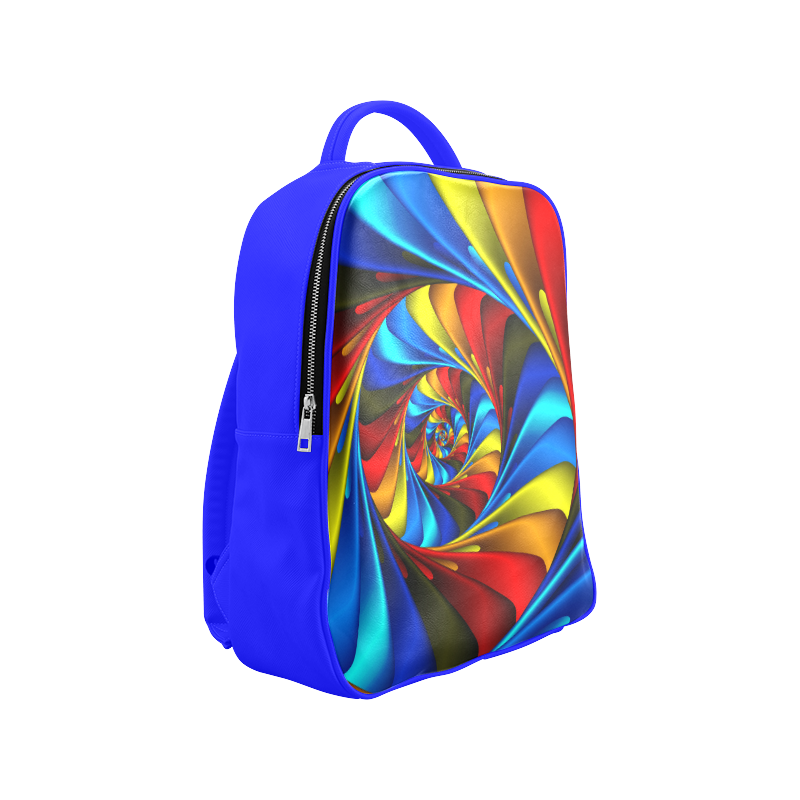 Psychedelic Rainbow Spiral Backpack Popular Backpack (Model 1622)