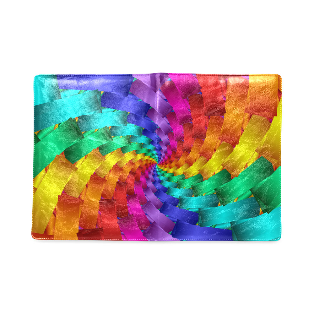 Psychedelic Rainbow Spiral NoteBook B5 Custom NoteBook B5