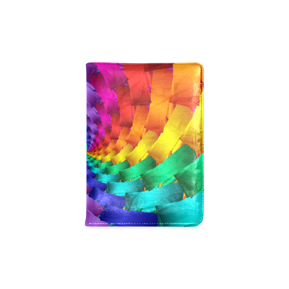 Psychedelic Rainbow Spiral NoteBook A5 Custom NoteBook A5