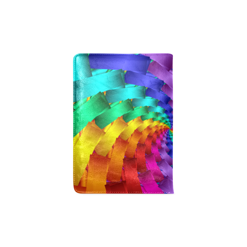 Psychedelic Rainbow Spiral NoteBook A5 Custom NoteBook A5