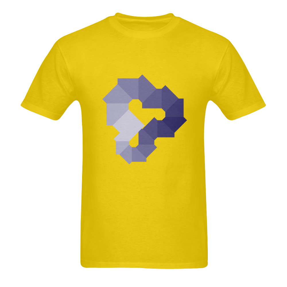 Square Spectrum (Violet) Sunny Men's T- shirt (Model T06)