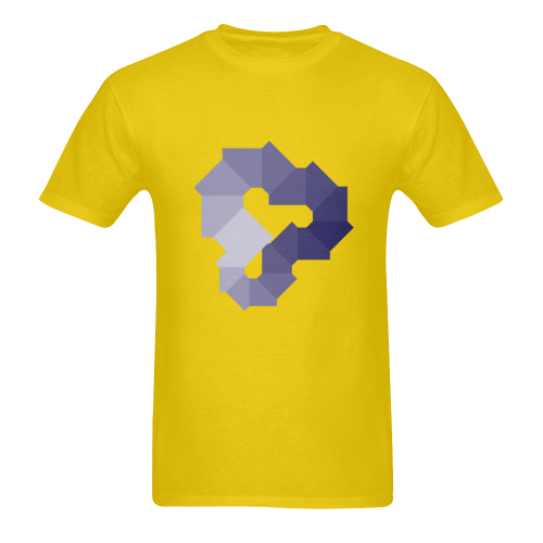 Square Spectrum (Violet) Sunny Men's T- shirt (Model T06)
