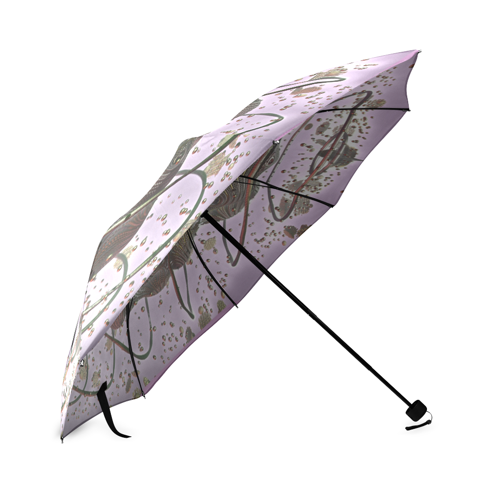 SCIENTIFIC ART  PURPLE Foldable Umbrella (Model U01)