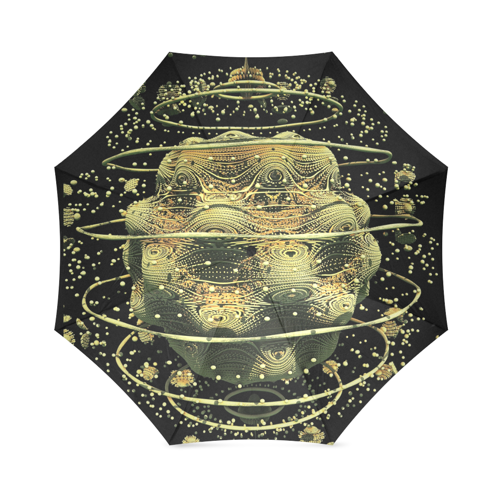 SCIENTIFIC ART  GOLD Foldable Umbrella (Model U01)