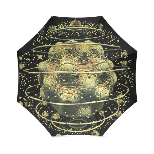 SCIENTIFIC ART  GOLD Foldable Umbrella (Model U01)