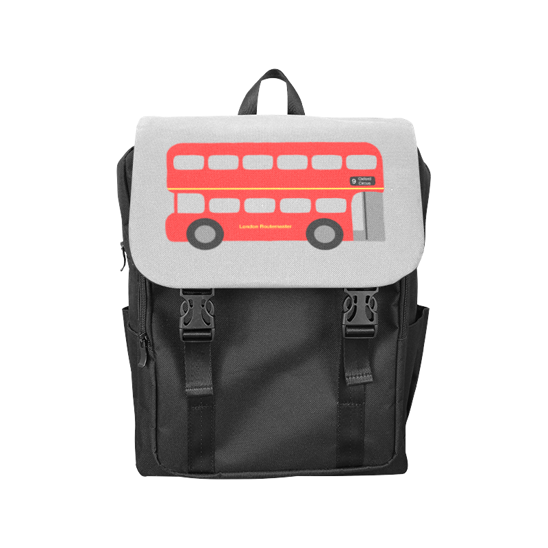 Red Routemaster Bus Casual Shoulders Backpack (Model 1623)