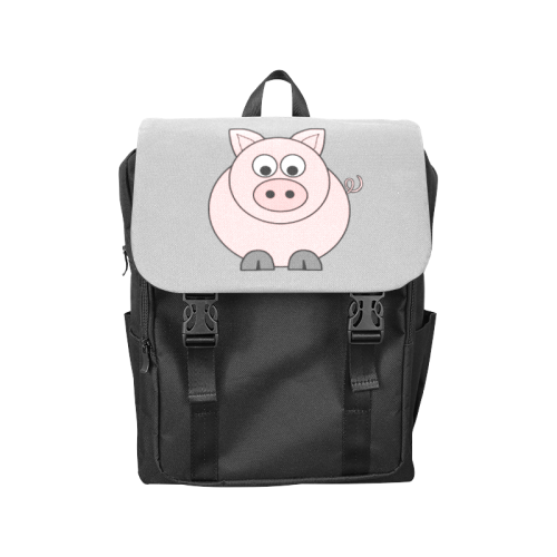 Fat Pink Pig Casual Shoulders Backpack (Model 1623)