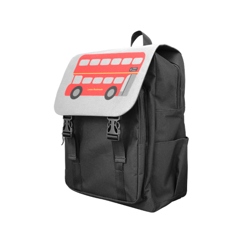 Red Routemaster Bus Casual Shoulders Backpack (Model 1623)