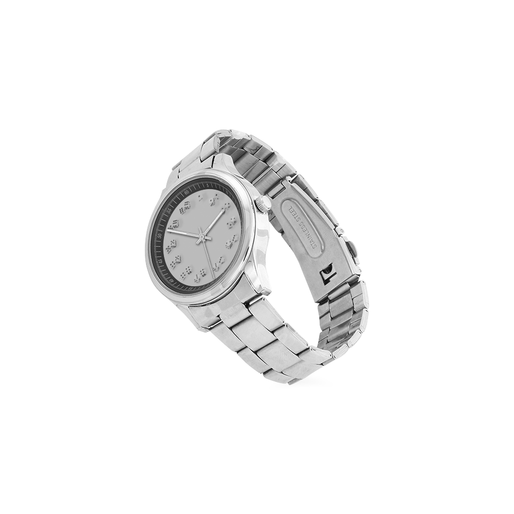 Conceptual Dice Clock Men's Stainless Steel Watch(Model 104)