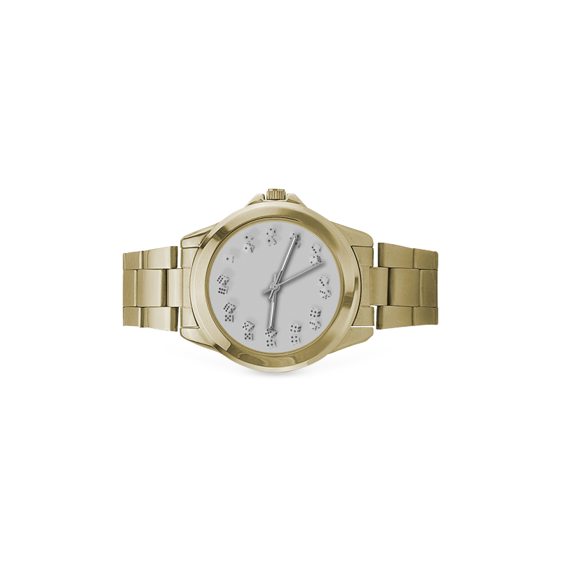 Conceptual Dice Clock Custom Gilt Watch(Model 101)