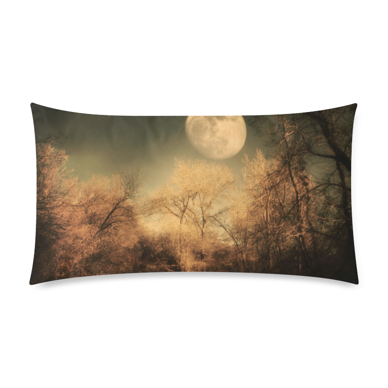 Full Moon Custom Rectangle Pillow Case 20"x36" (one side)