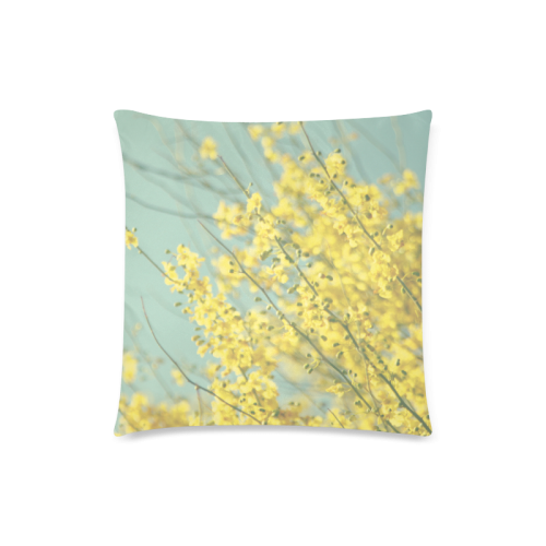 Sunny Blooms 1 Custom Zippered Pillow Case 18"x18"(Twin Sides)