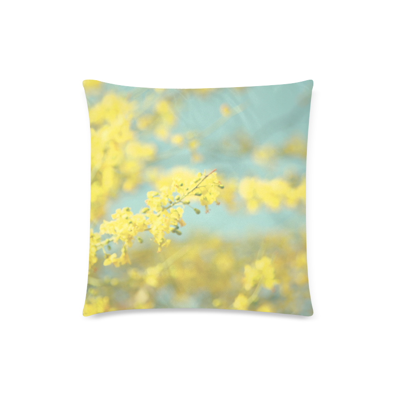 Sunny Blooms 2 Custom Zippered Pillow Case 18"x18"(Twin Sides)