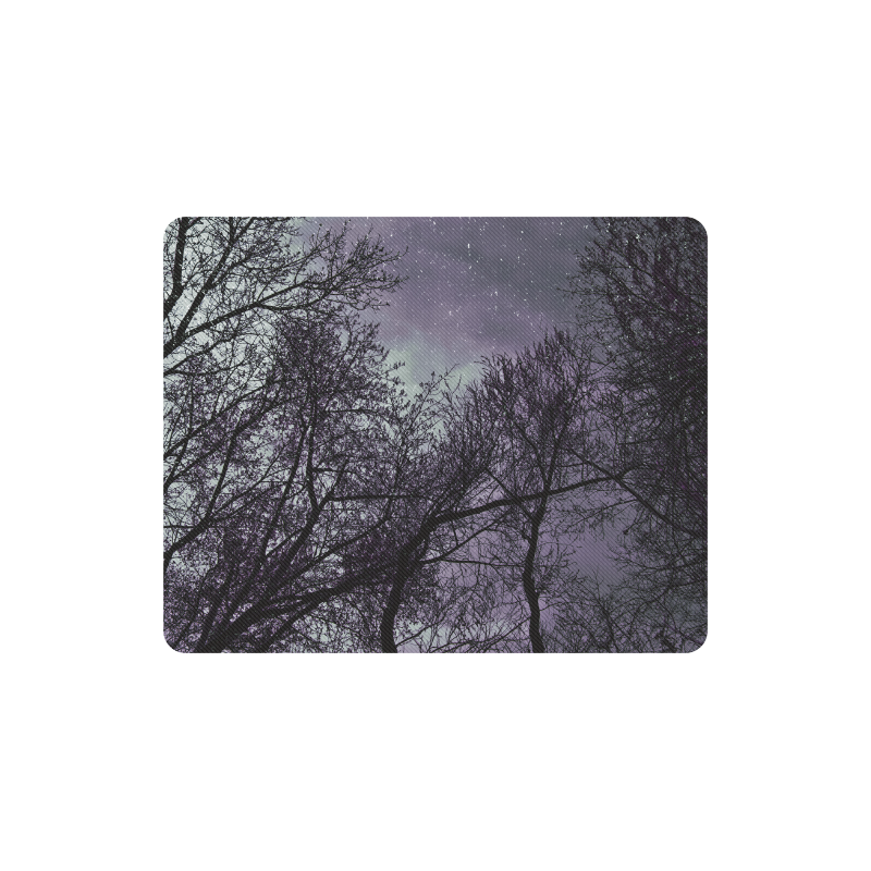 Purple Trees Rectangle Mousepad