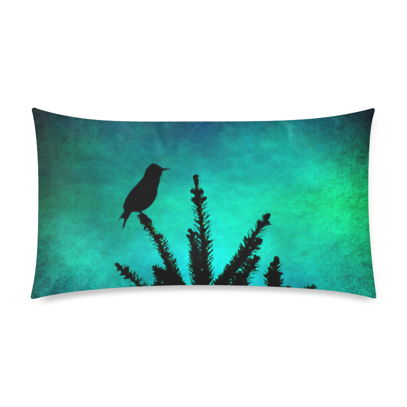 Silhouette Blues Custom Rectangle Pillow Case 20"x36" (one side)