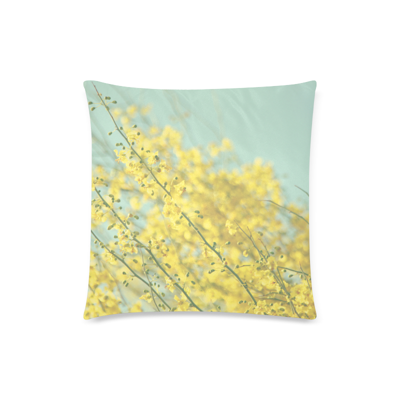 Sunny Blooms 3 Custom Zippered Pillow Case 18"x18"(Twin Sides)