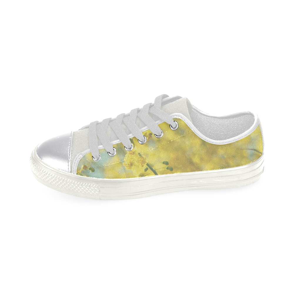 Sunny Blooms 3 Women's Classic Canvas Shoes (Model 018)