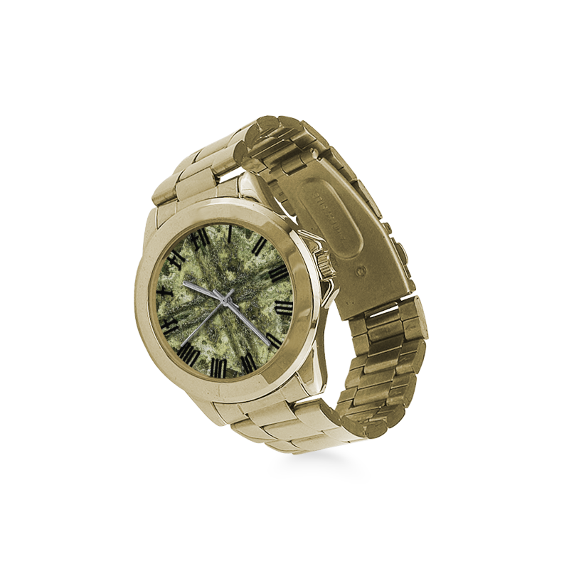 ABSTRACT GOLD FLAG Custom Gilt Watch(Model 101)