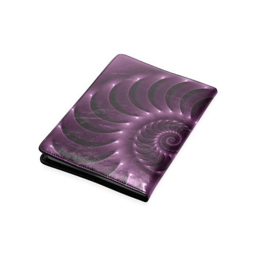 Plum Purple Glossy Spiral Custom NoteBook A5