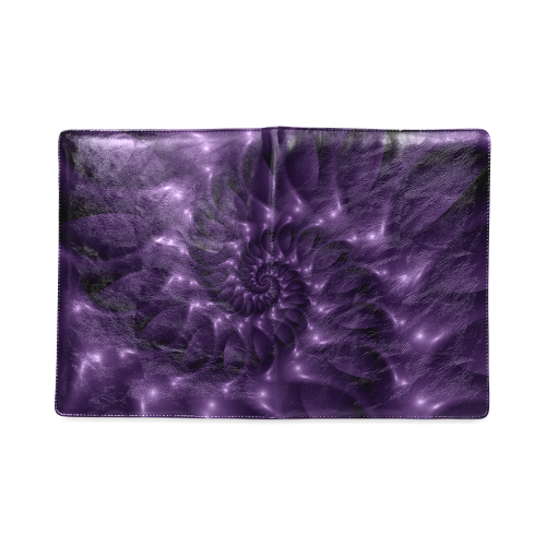 Purple Glossy Spiral Custom NoteBook B5