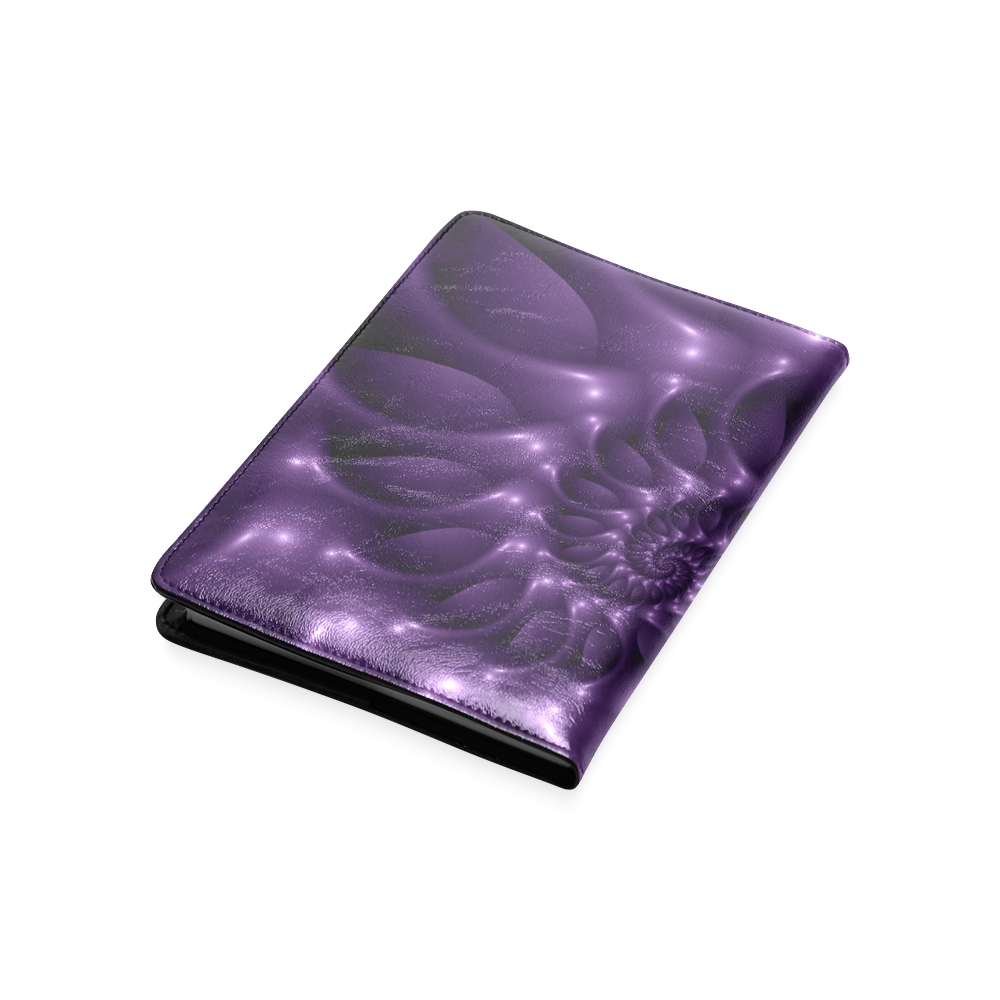 Purple Glossy Spiral Custom NoteBook A5