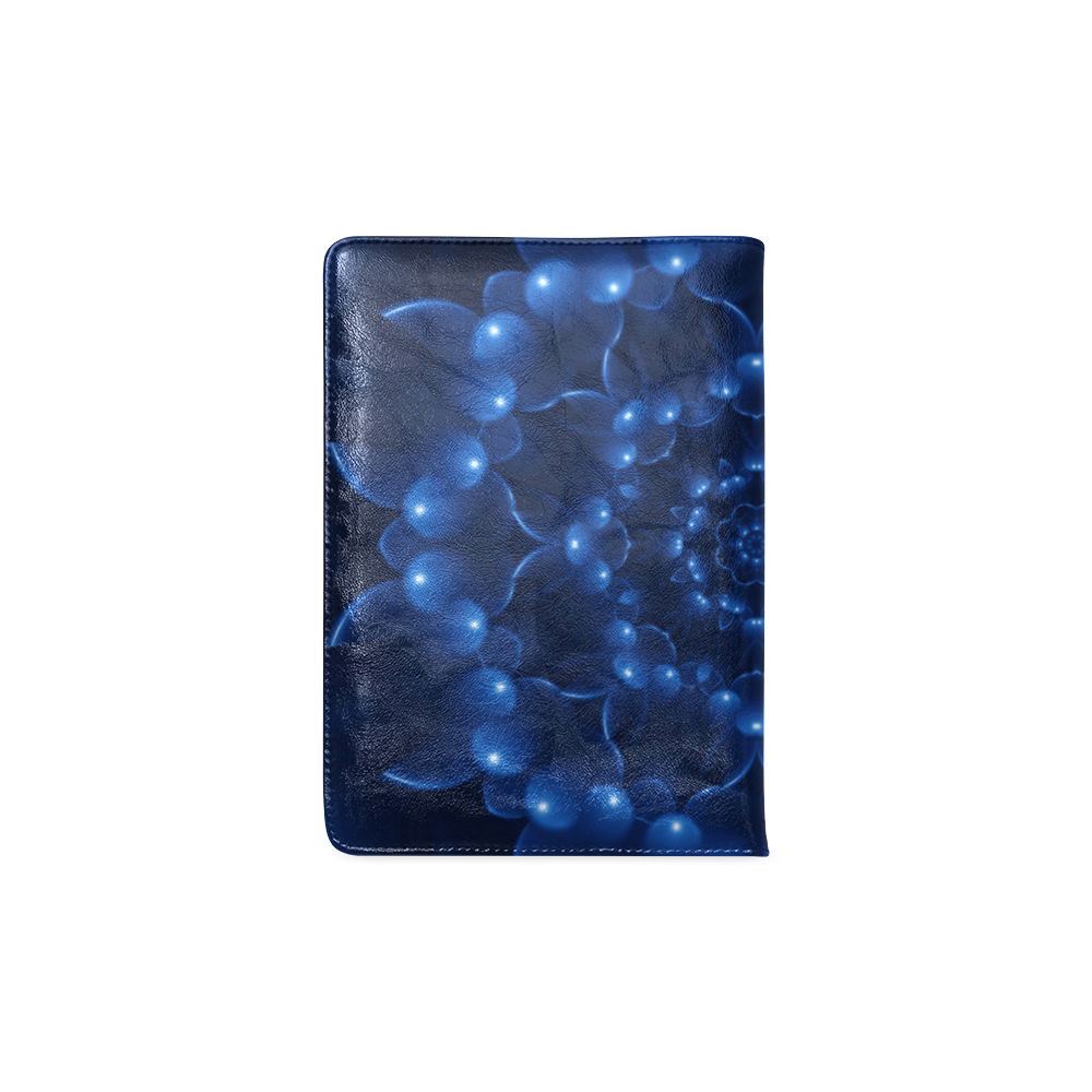 Blue Glossy Spiral Custom NoteBook A5