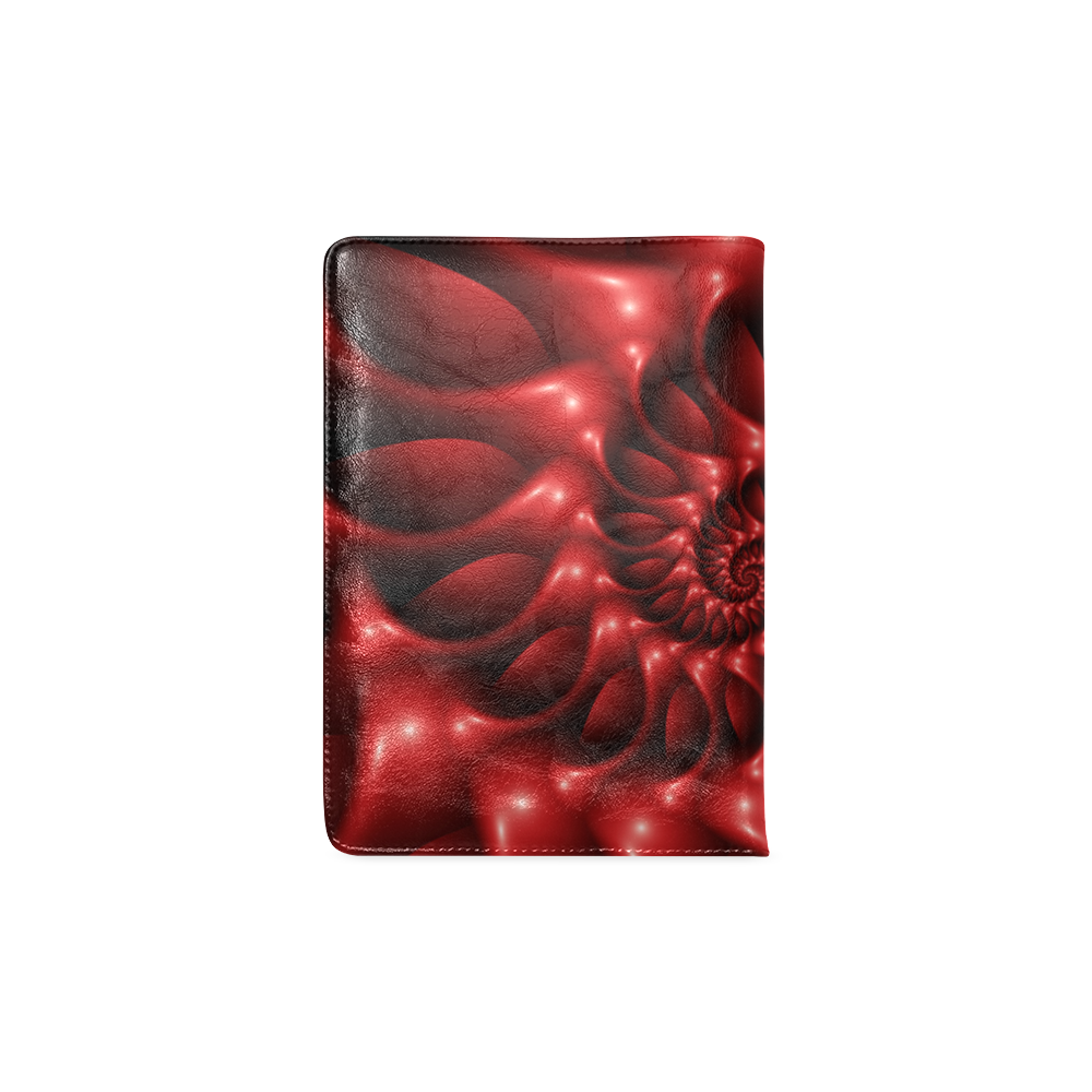 Plum Red Glossy Spiral Custom NoteBook A5