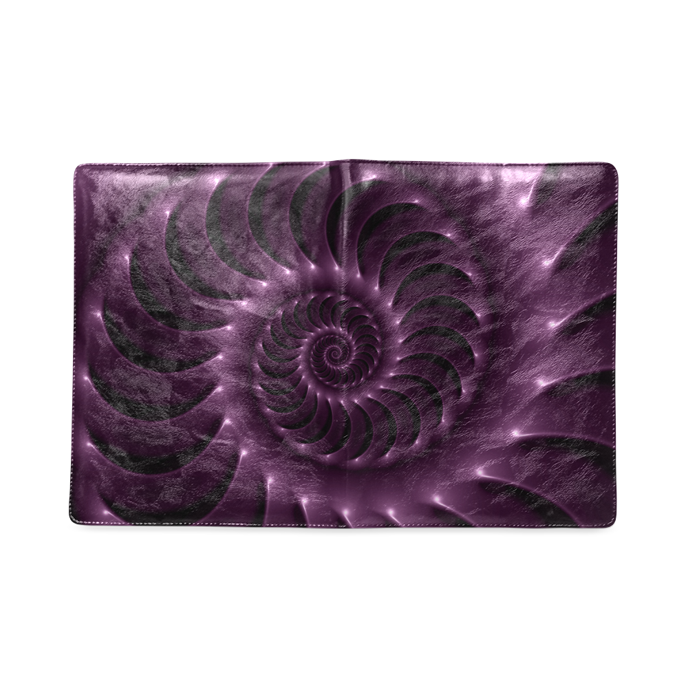 Plum Purple Glossy Spiral Custom NoteBook B5
