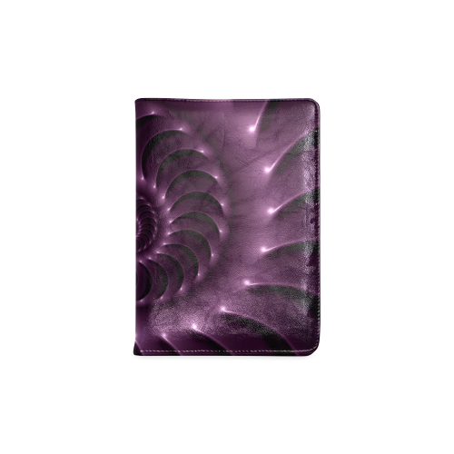 Plum Purple Glossy Spiral Custom NoteBook A5