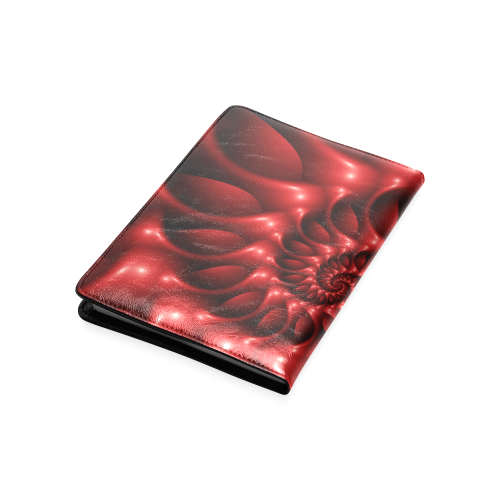 Plum Red Glossy Spiral Custom NoteBook A5