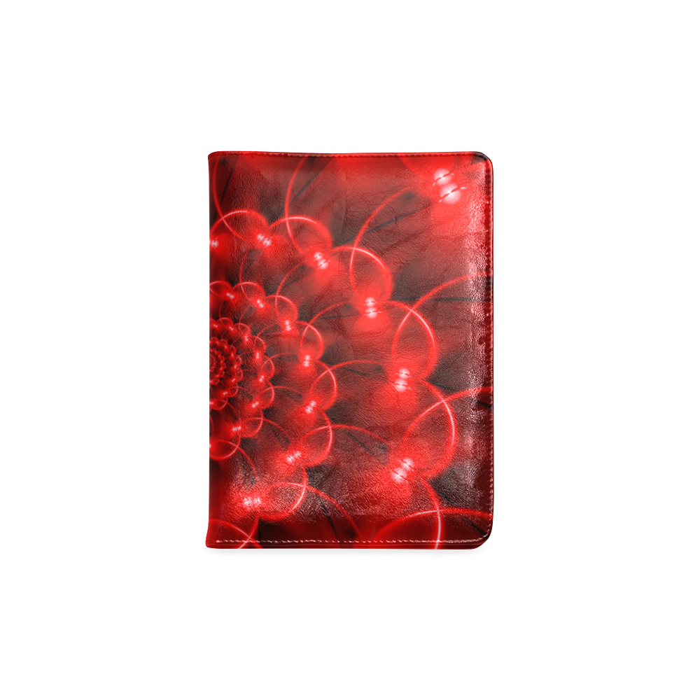 Red Glossy Spiral Custom NoteBook A5