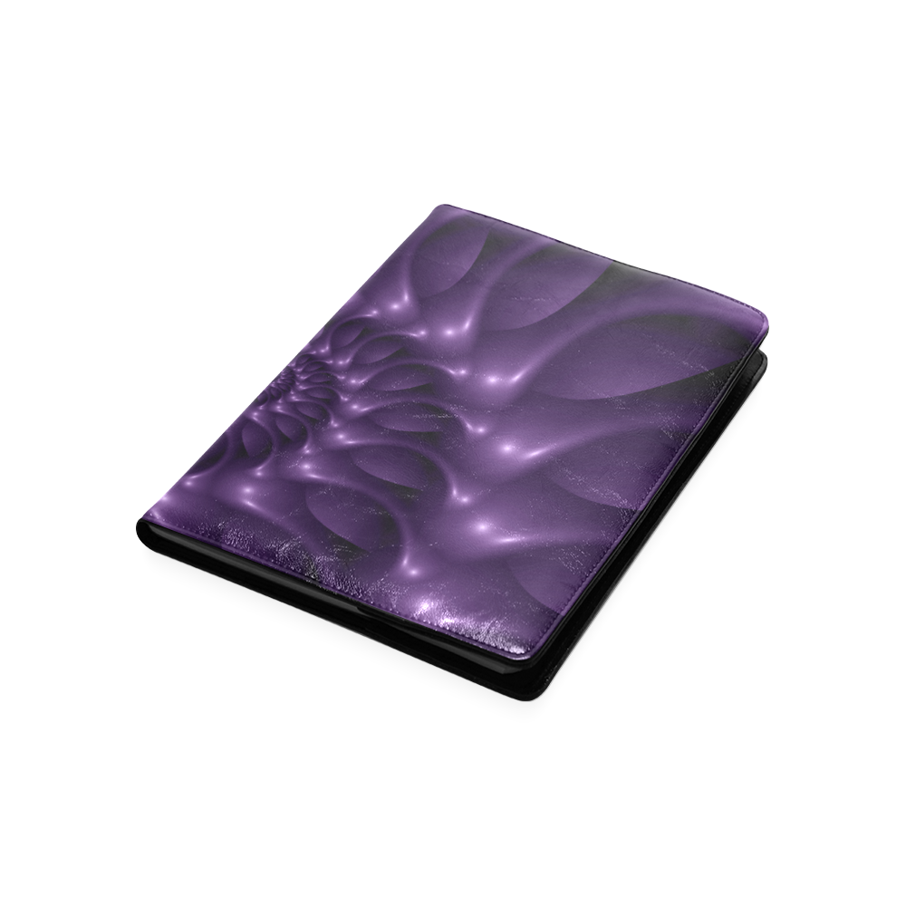 Purple Glossy Spiral Custom NoteBook B5