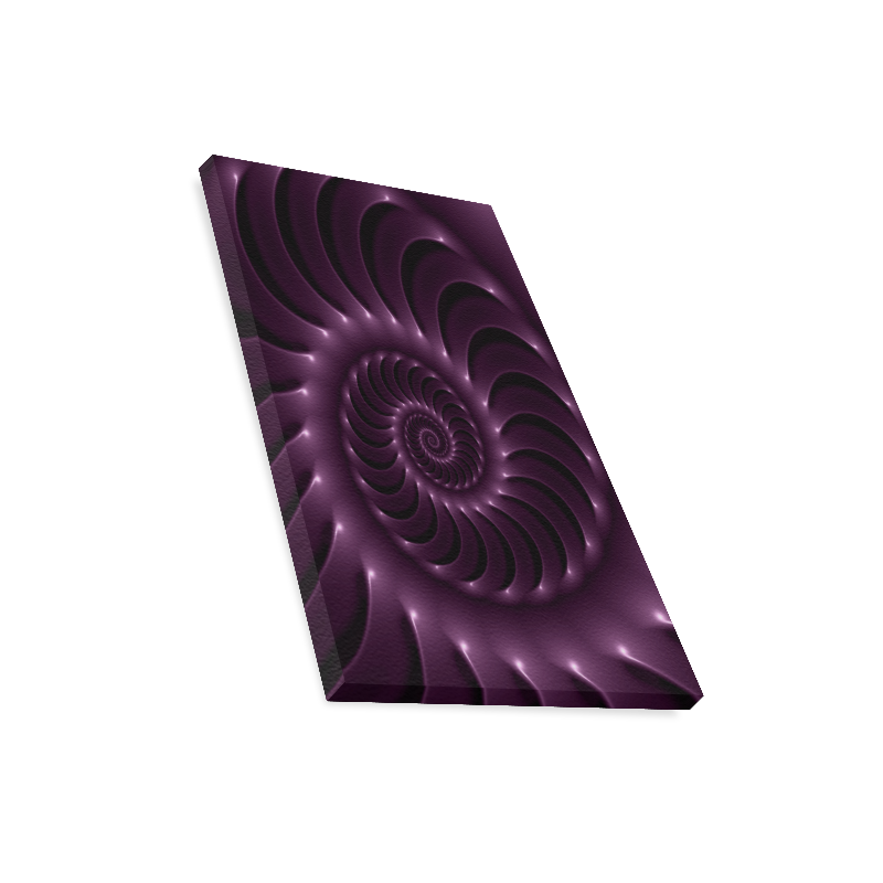 Glossy Purple Spiral Canvas Print 16"x20"