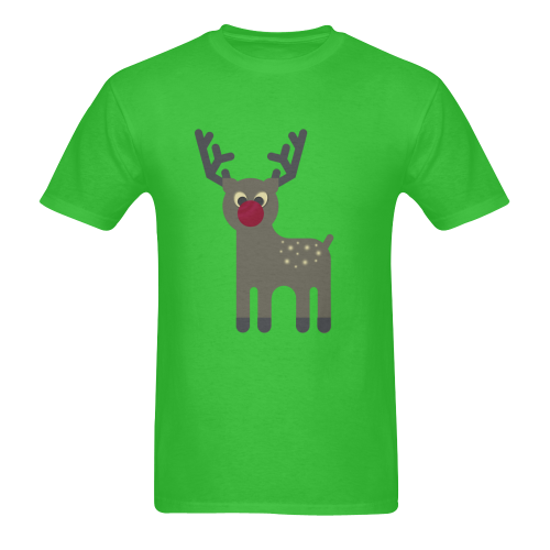 Red Nosed Reindeer Sunny Men's T- shirt (Model T06)