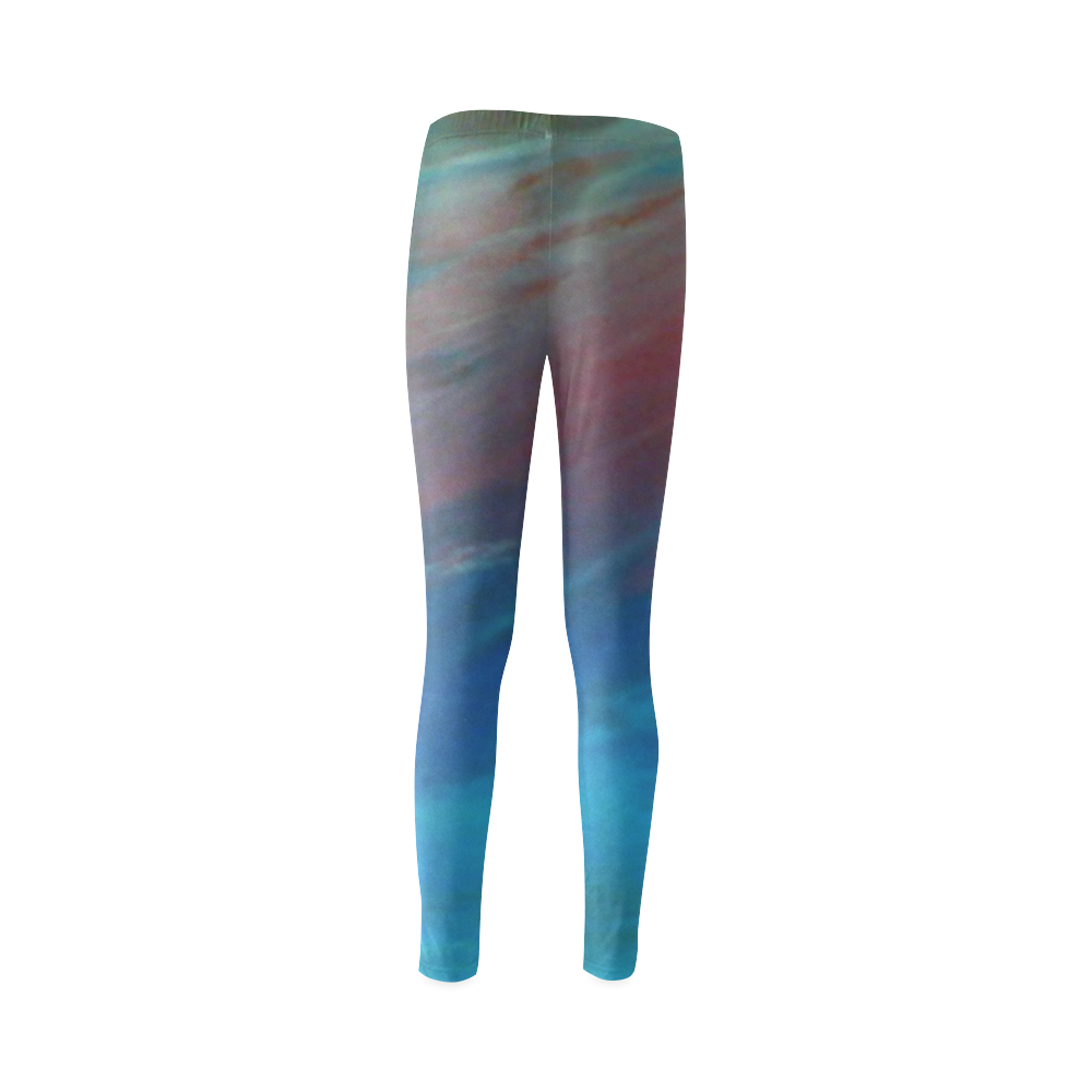 abstract sunset design Cassandra Women's Leggings (Model L01)