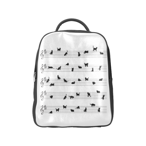 Conceptual Cat Song Musical Notes Popular Backpack (Model 1622)