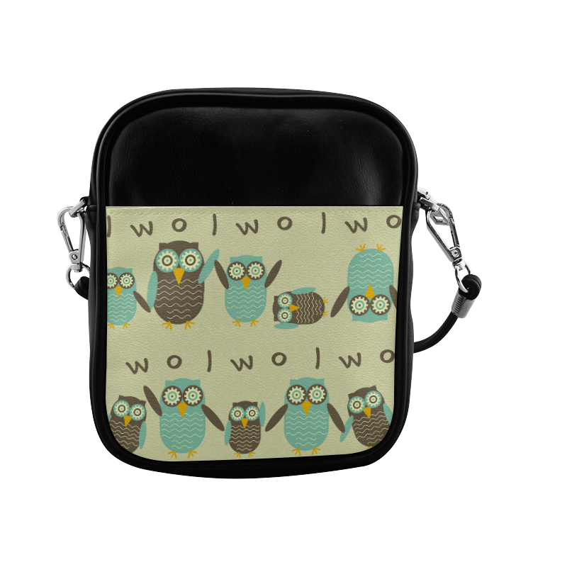 Engergetic Owls Sling Bag (Model 1627)