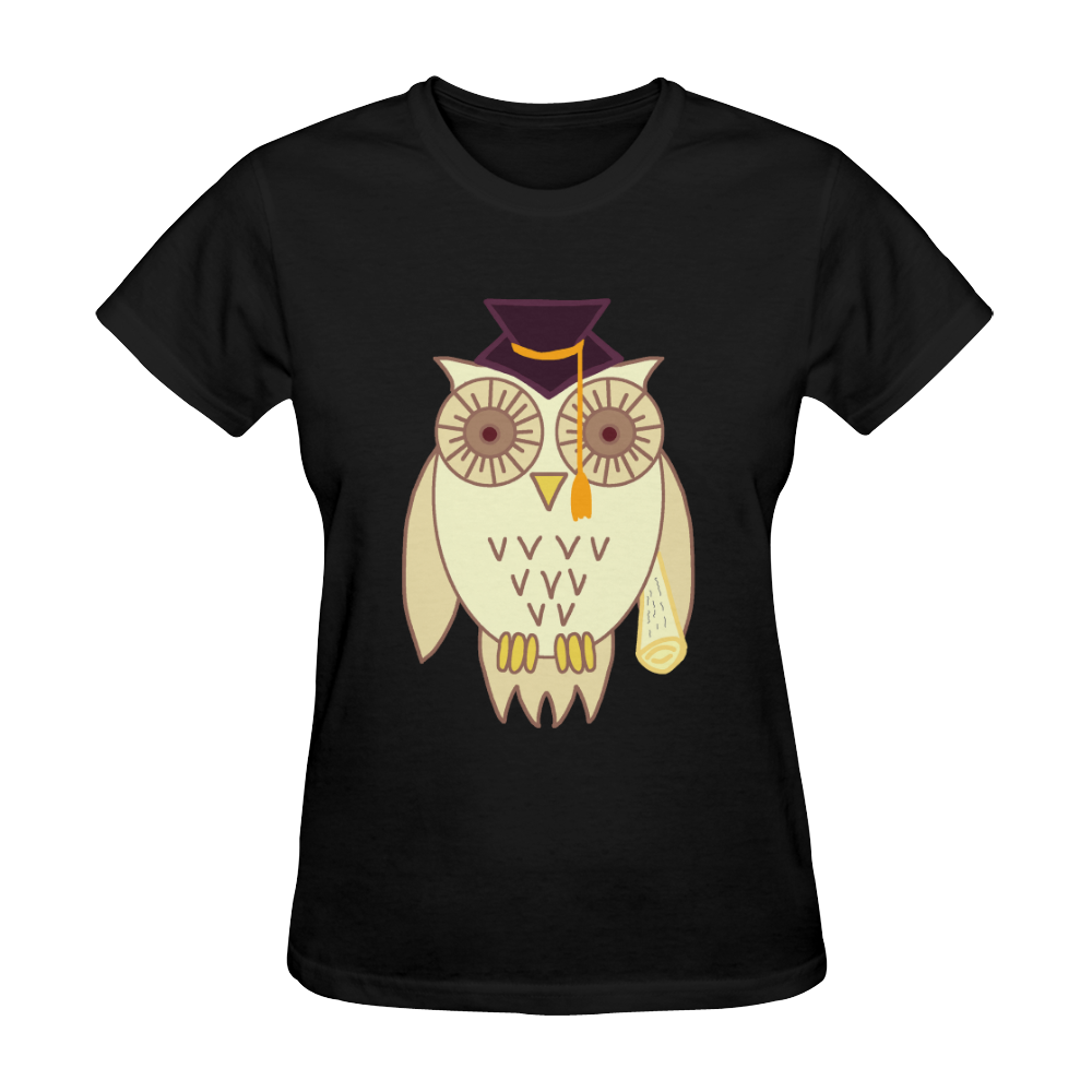 Academic Owl Sunny Women's T-shirt (Model T05)