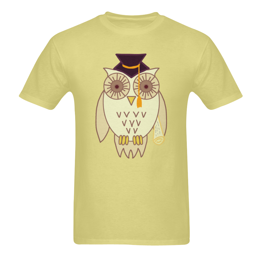 Academic Owl Sunny Men's T- shirt (Model T06)