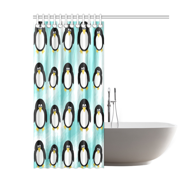 Penguins Shower Curtain 60"x72"