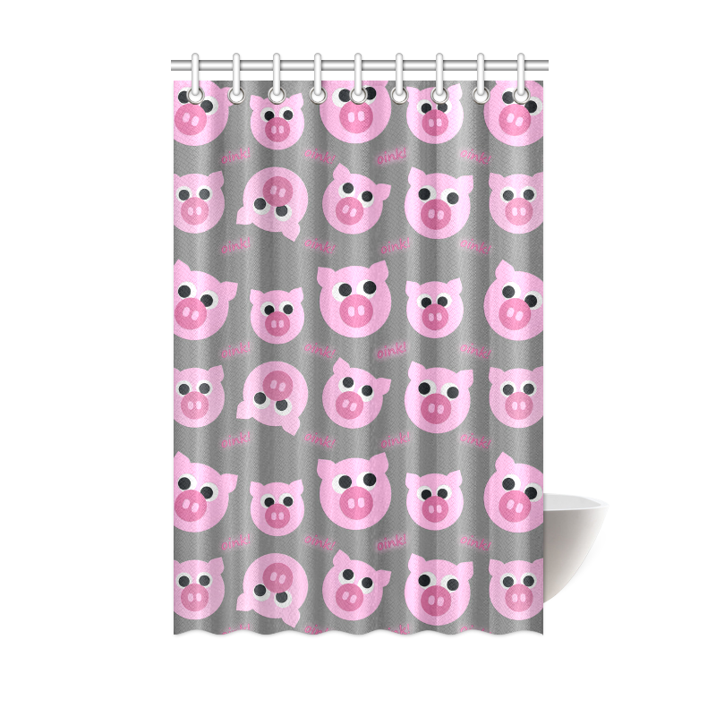 Piggy Party Shower Curtain 48"x72"
