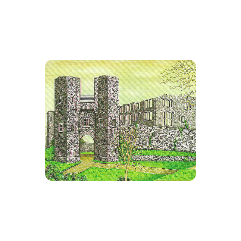 Berry Pomeroy Castle by Kelvin Coles Rectangle Mousepad