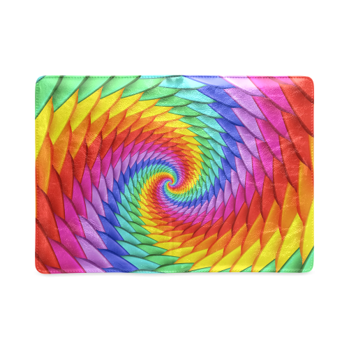 Psychedelic Rainbow Spiral Custom NoteBook A5