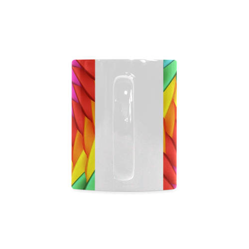 Psychedelic Rainbow Spiral White Mug(11OZ)